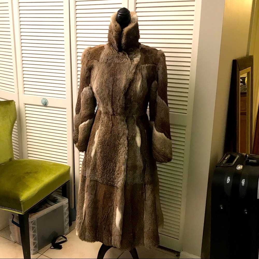 Rhomberg’s full length fur coat size 6